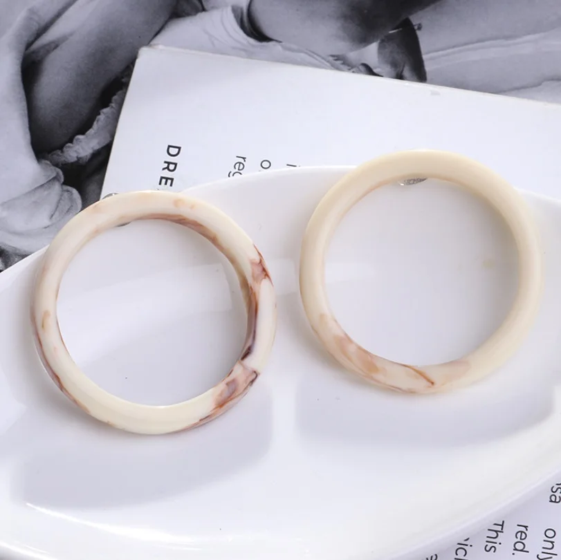 New Acrylic Round Acetate Dangle Earrings Girls Statement Long Drop Jewelry boucles d'oreilles 2018 Brincos | Украшения и