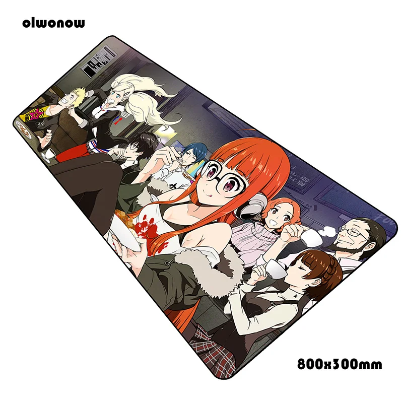 Persona 5 Коврик для мыши 800x300x2 мм коврики настольный компьютерный Коврик Для Мыши игровые аксессуары Аниме большие игровые коврики и чехлы игры pc gamer