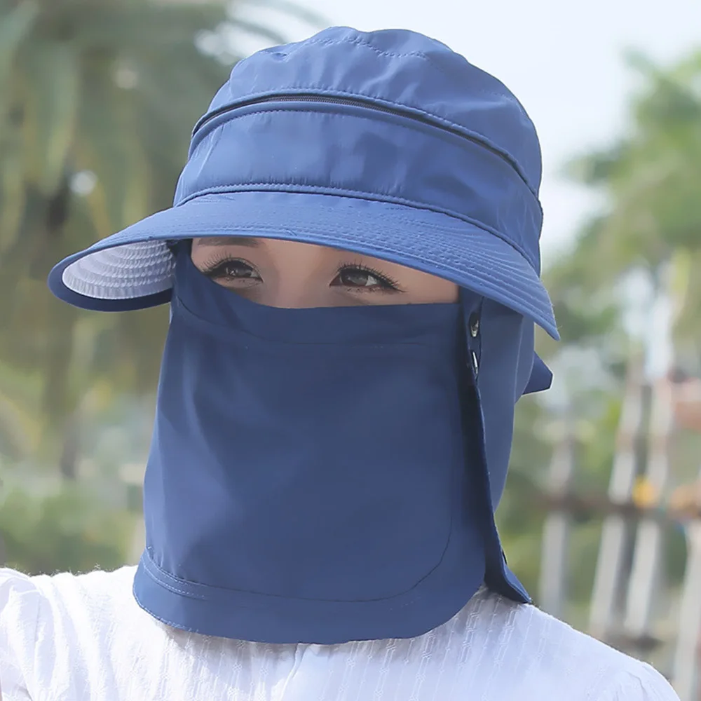 Женская складывающаяся Солнцезащитная шляпа с регулируемыми полями женская