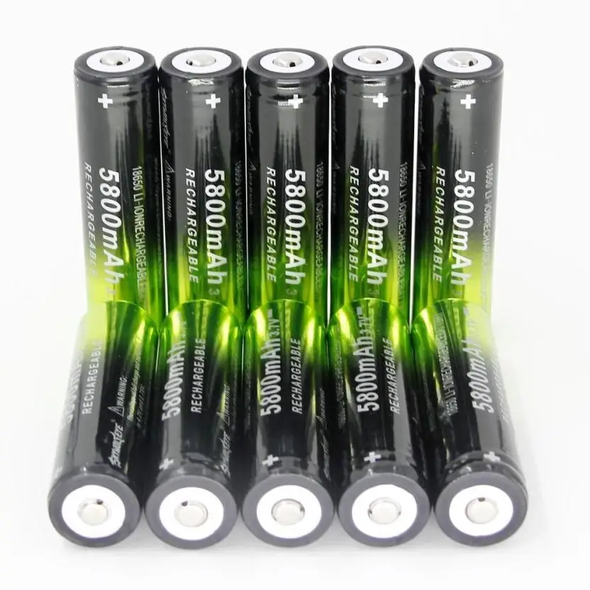 10 шт SKYWOLFEYE 5800 mAh Li Ion 18650 3 7 V аккумуляторная батарея для факела наружная лампа