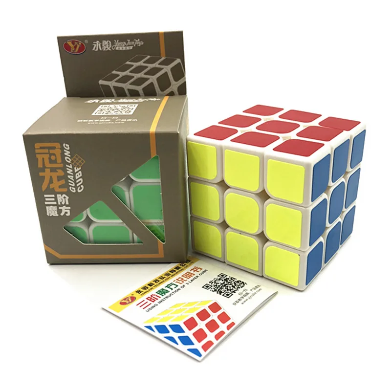 YJ Sticker 5.6cm YongJun бренд волшебный куб YJ8305 детские игрушки 3x3x3 скоростной куб головоломка магические кубики игры для детей детские развивающие игрушки MF3SET - Цвет: YJ Sticker 5.6cm