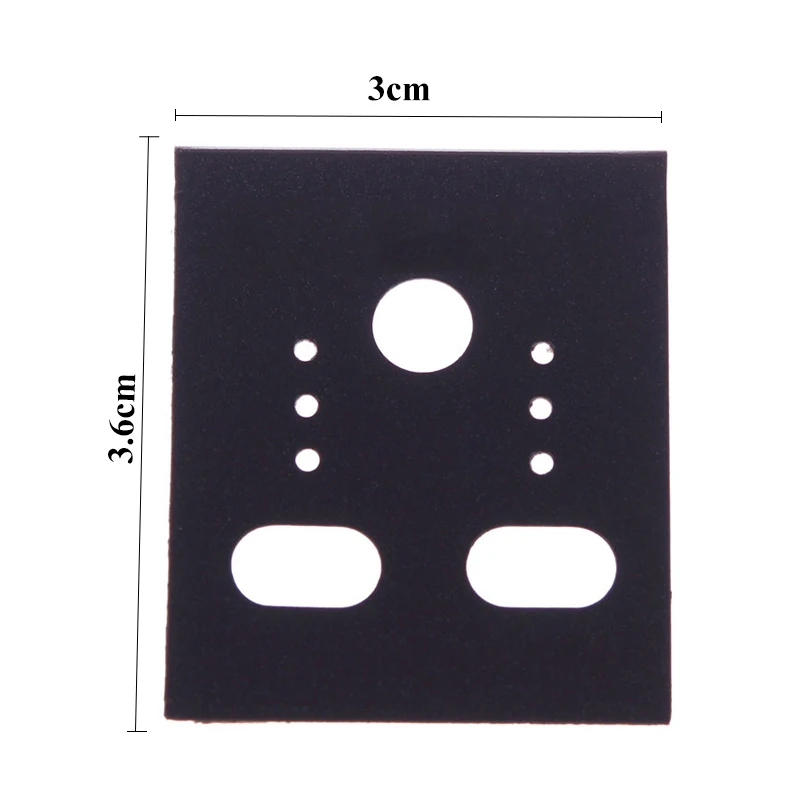 100 шт Серьга серьги-пуссеты Организатор из черного пластика ювелирные изделия