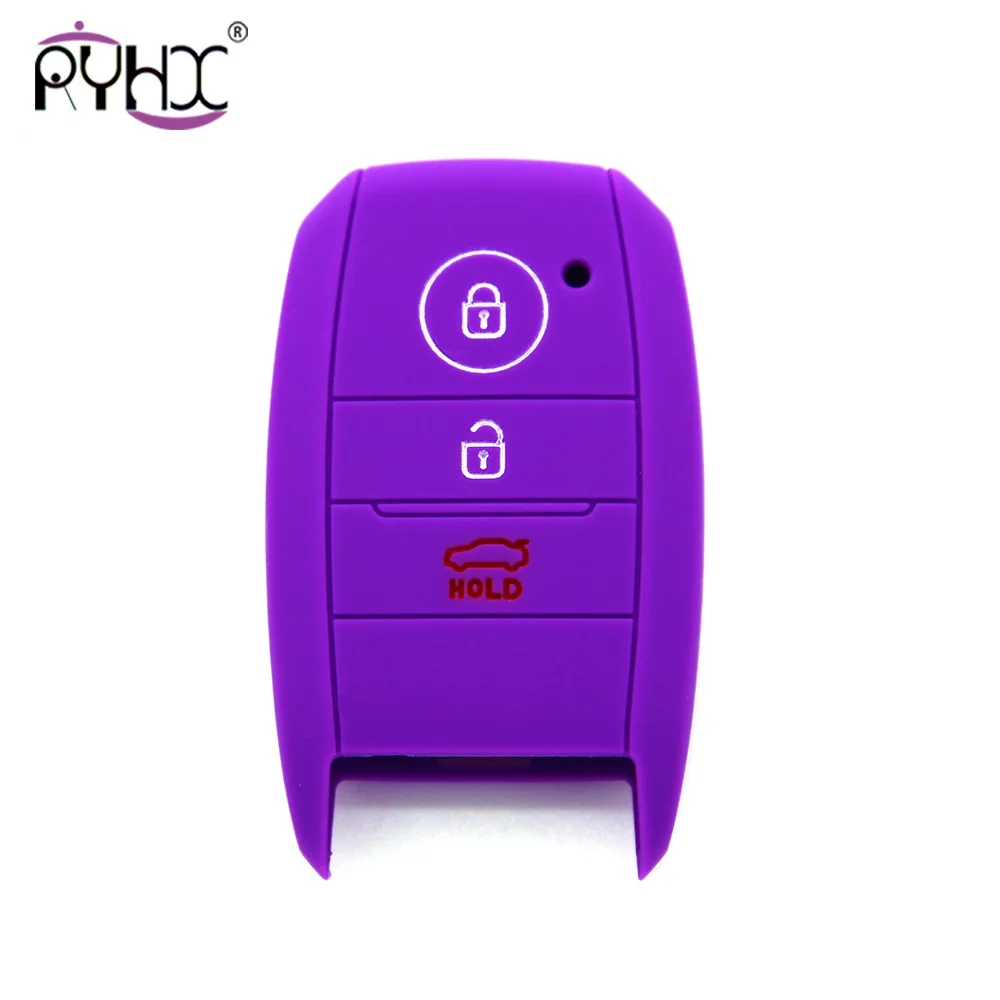 Купить 2 отправить один силиконовый для ключа автомобиля крышка FOB чехол Kia Rio Sportage