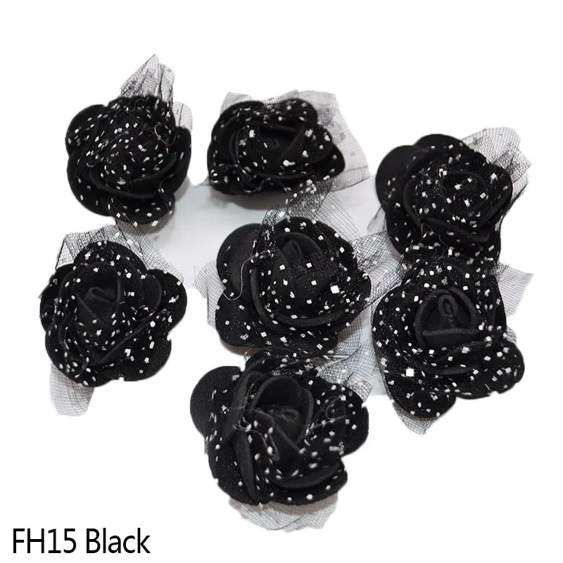 Black 50 шт./лот, 3,5 см, пенопластовые цветы ручной работы, искусственные из ПЭ пены, голова цветка розы, свадебное украшение для дома, сделай сам, скрапбукинг, ремесла - Цвет: Black