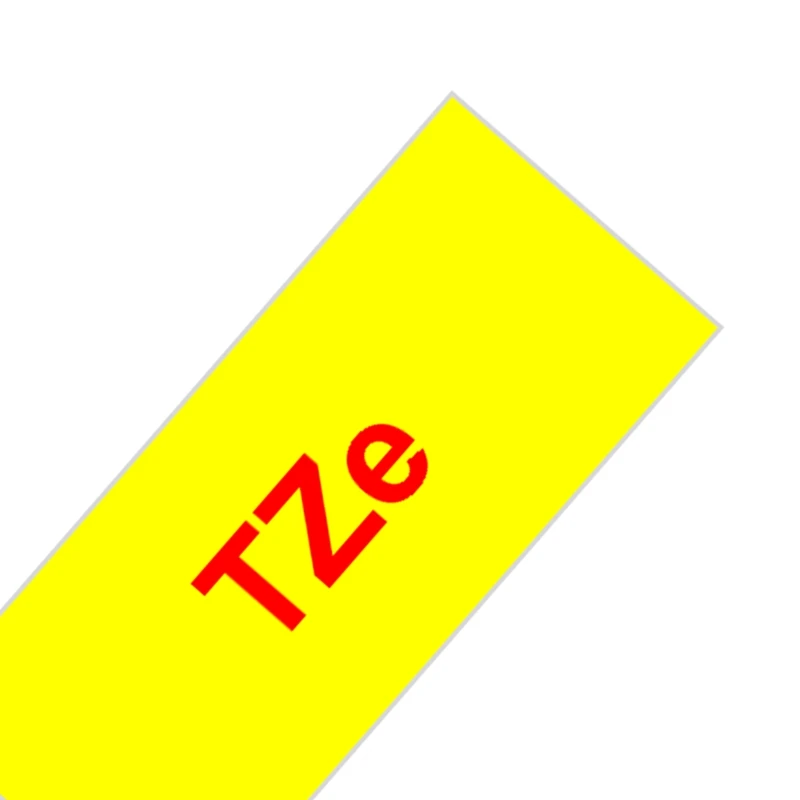 Unistar tze231 лента 12 мм совместима с Brother P-touch TZe 231 335, черная на белом, многоцветная этикетка TZ TZe-231 TZe-FX231 - Цвет: Red in Yellow