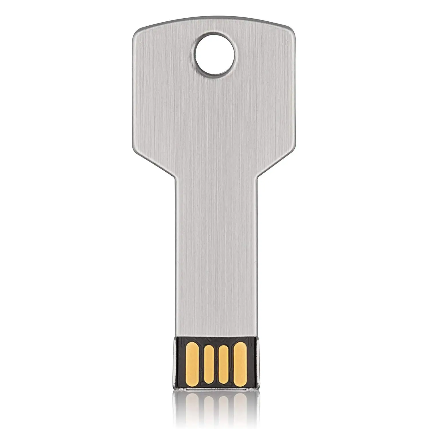 VicSoul USB флэш-накопитель металлический ключ формы Stick Memory Pendrive 16G 32G 64G 128G Флешка 2 0