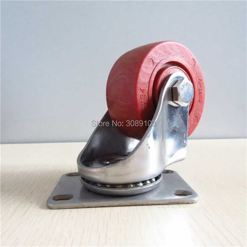 

4 pcs 3 inch High temperature resistance Stainless Steel Caster
