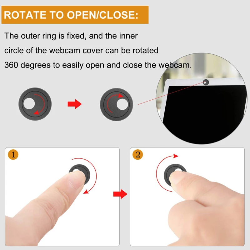 3 пакета веб камера крышка круговой ультра тонкий пластиковый чехол затвора