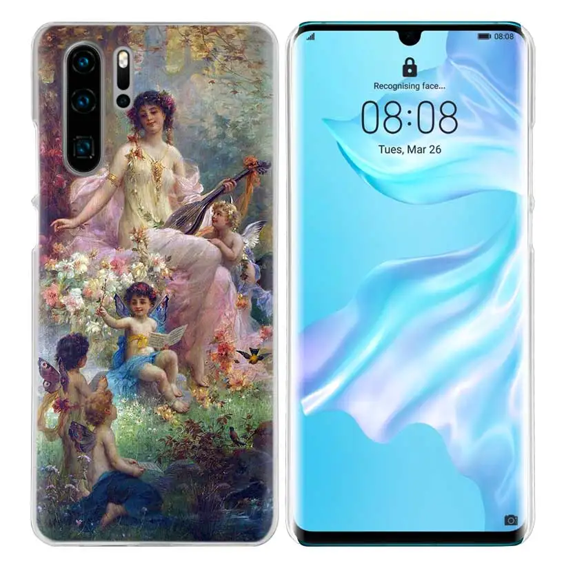 08 Чехол с рисунком ангела Купидона для huawei P20 P30 P Smart Nova 4 3i P10 P9 P8 mate 10 20 lite Pro Mini жесткий чехол для телефона из поликарбоната - Цвет: 08