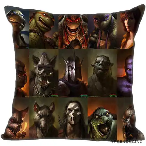 Pillowcase Best Custom Teenage-Mutant-Ninja-Turtles(1) Наволочка на подушку, спальня Home Square Наволочка на молнии(одна сторона)#190404-1-10 - Цвет: Pillowcase