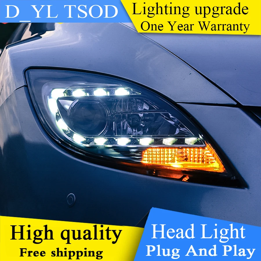 

Car Styling For Mazda 6 headlights 2009-2014 Mazda 6 led headlight Head Lamp led drl projector headlight H7 hid Bi-Xenon Lens