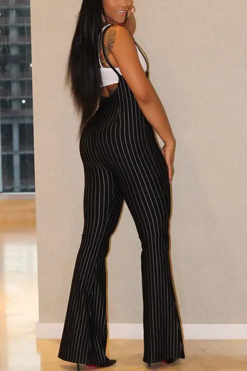 Женский комбинезон в полоску без бретелек из двух частей женский длинные штаны