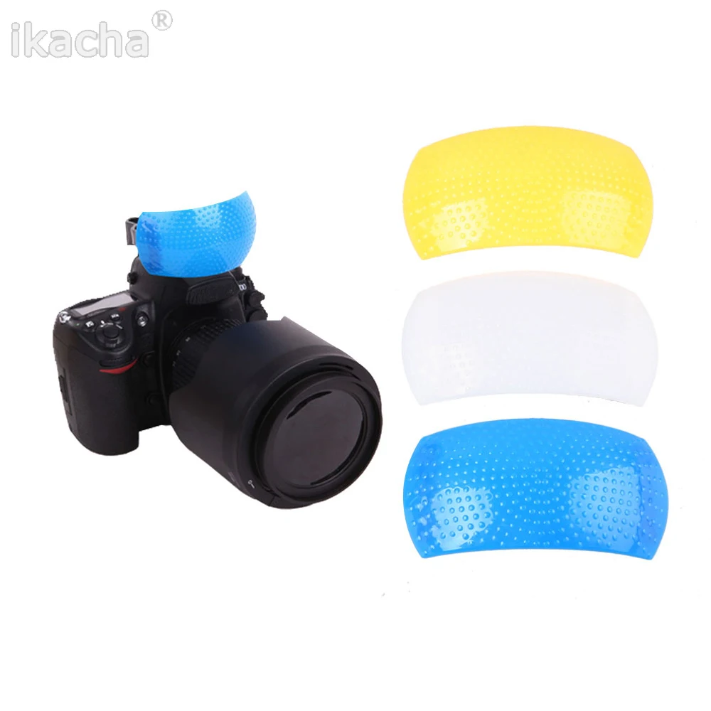 Новые 3 Цвет Pop Up Универсальный рассеиватель софтбокс для вспышки для Canon 500d 600d 700d 70d 5d3 для Nikon D90 D7000 D5100 D3000 D80 D70 D3100 DSLR
