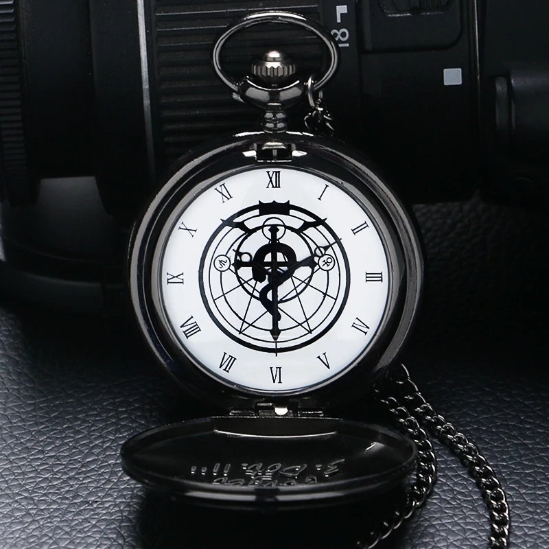 Лидер продаж Аниме Стальной алхимик Эдвард карманные часы с цепочки и ожерелья