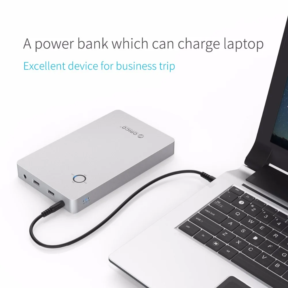 Внешний аккумулятор ORICO из алюминиевого сплава с двойным выходом один порт