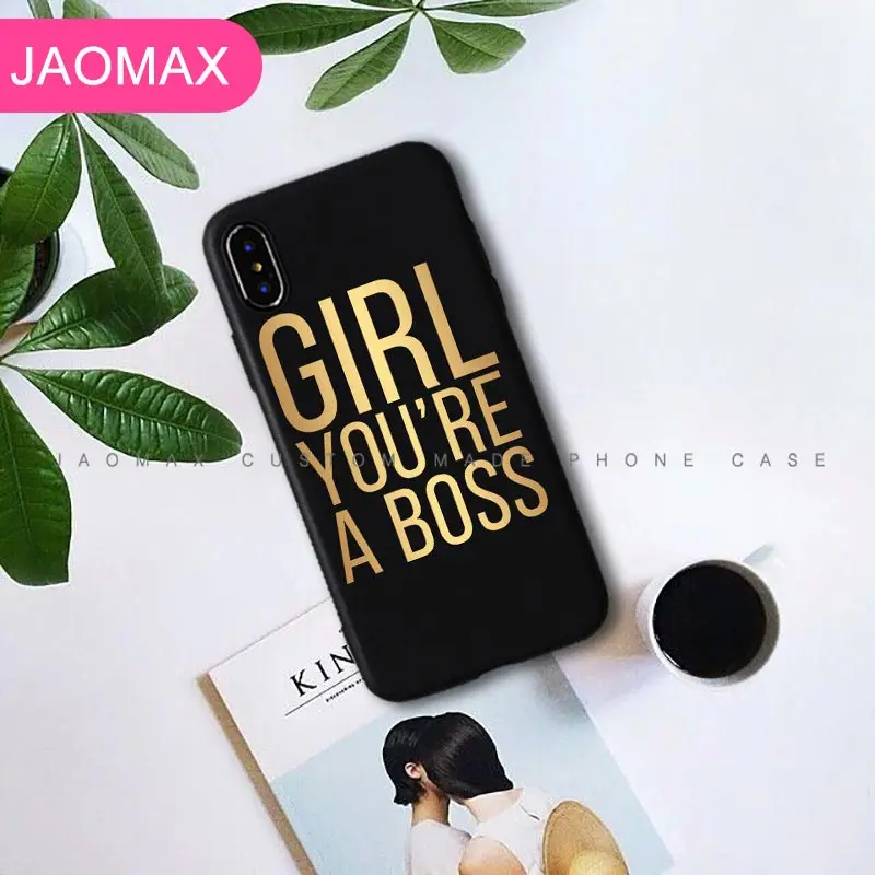 Jaomax мягкий силиконовый розовый чехол для телефона King queen Boss Black Apple iPhone 7 Plus 5s SE X XS Max