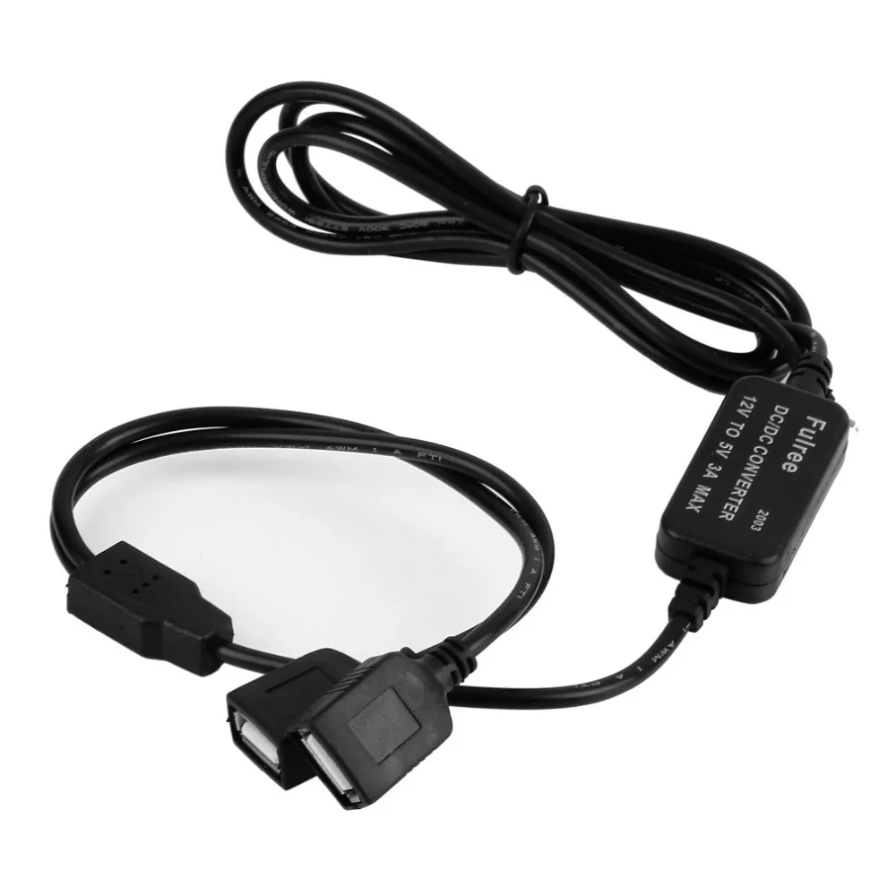 Оптовая продажа понижающий преобразователь Регулятор DC 12V до 5V 3A 2 Женский USB
