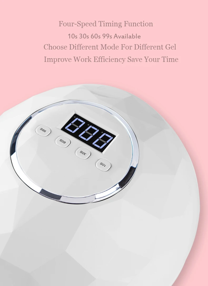 Dreamemo 86 Вт УФ светодиодная лампа для сушки ногтей 39 шт. светодиодный двойной руки лампа для ногтей для отверждения УФ-гель для ногтей с датчиком таймер ЖК-дисплей