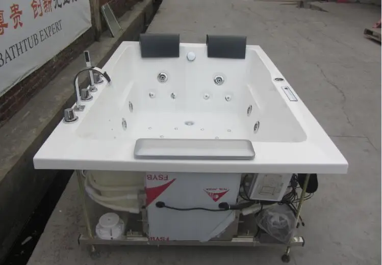 

1800mm Fiberglass Drop-in whirlpool Bathtub Acrylic Hydromassage Embedded Surfing Tub NS6015