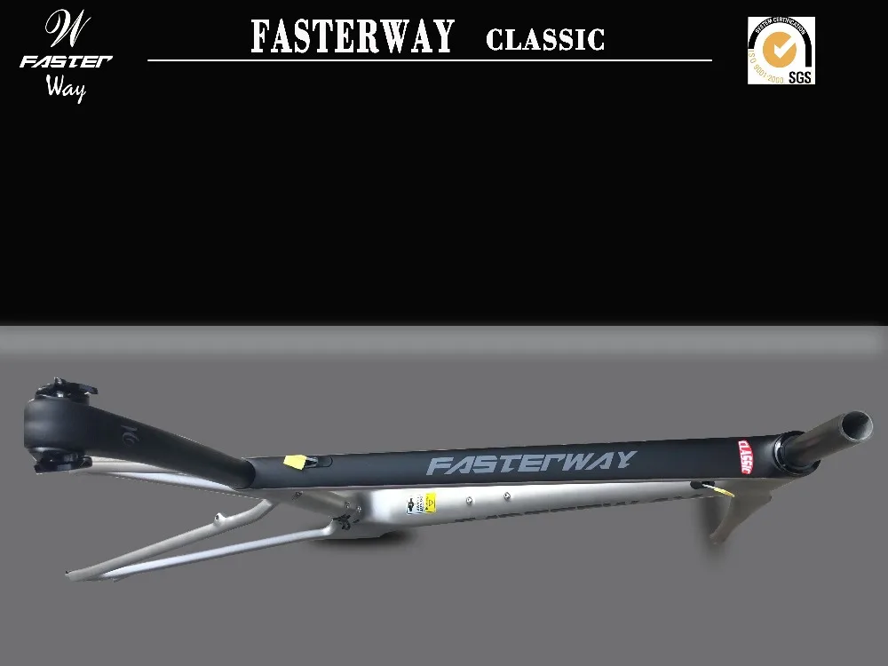 Тайваньский бренд FASTERWAY Классический прозрачный оранжевый серебристый супер светильник карбоновая рама дорога: рамка+ подседельный штырь+ вилка+ зажим+ гарнитура