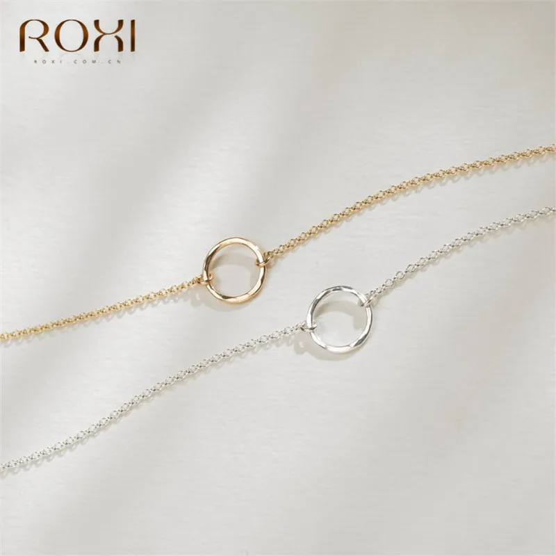 Женское ожерелье ROXI в минималистическом стиле маленькое круглое из