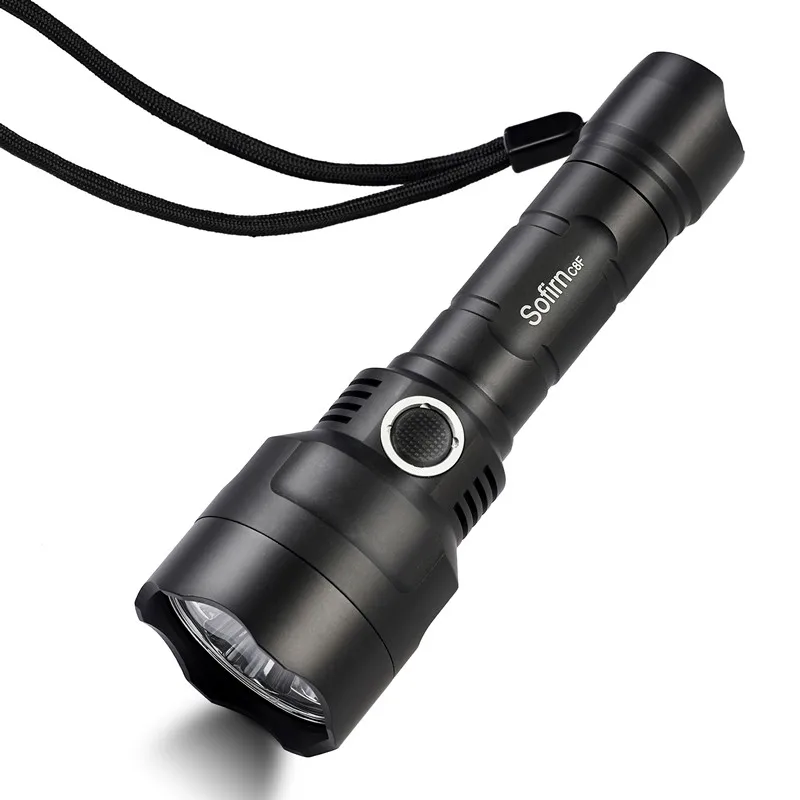 Sofirn C8F мощный светодио дный фонарик 18650 3 * Cree XPL Портативный факел Тактический