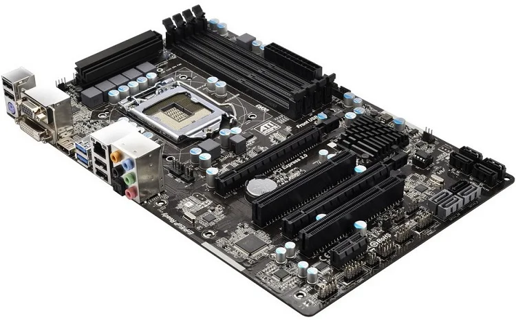 Б/у, Материнская плата ASROCK B75 PRO3 all-solid-state LGA1155 DDR3 64bg USB3.0