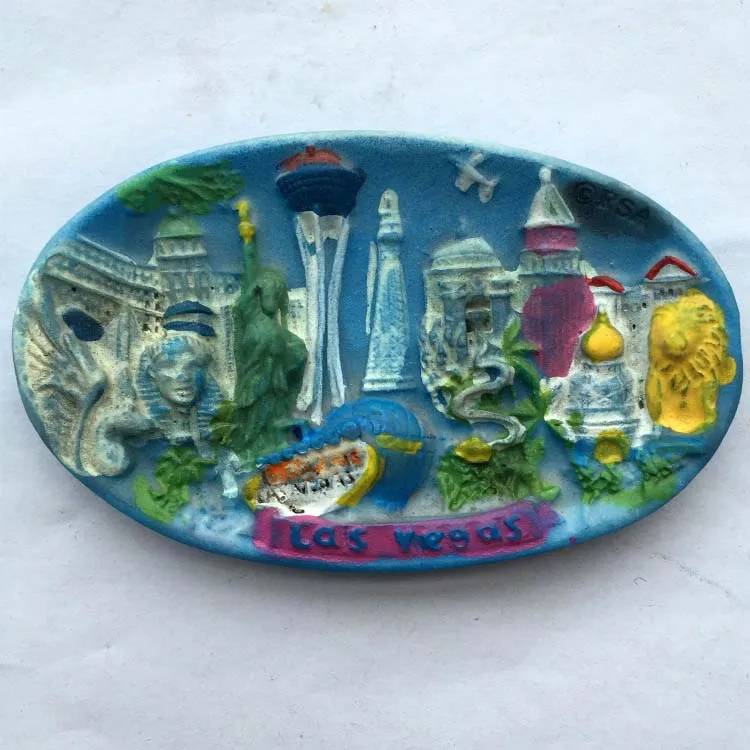 США Путешествия Сувенир Холодильник Лас Вегаса Туризм магнитных магнитов на