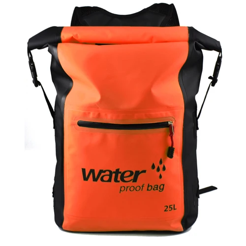 orange Aricxi 25L 500D ПВХ брезент треккинг дрейфующий уплотнение Рафтинг сумка двойные ремни океан пакет водонепроницаемый мешок сухой мешок открытый - Цвет: orange