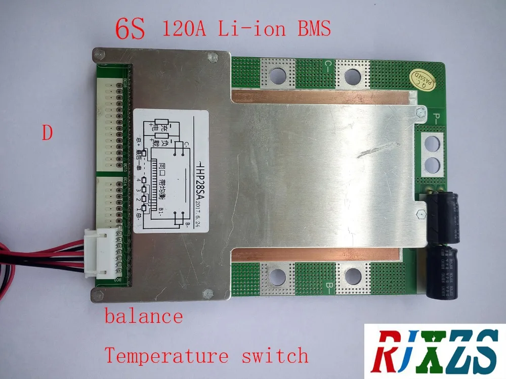 6S 120A версия D lipo литий полимерная BMS/PCM/PCB плата защиты аккумулятора для 6 упаковок