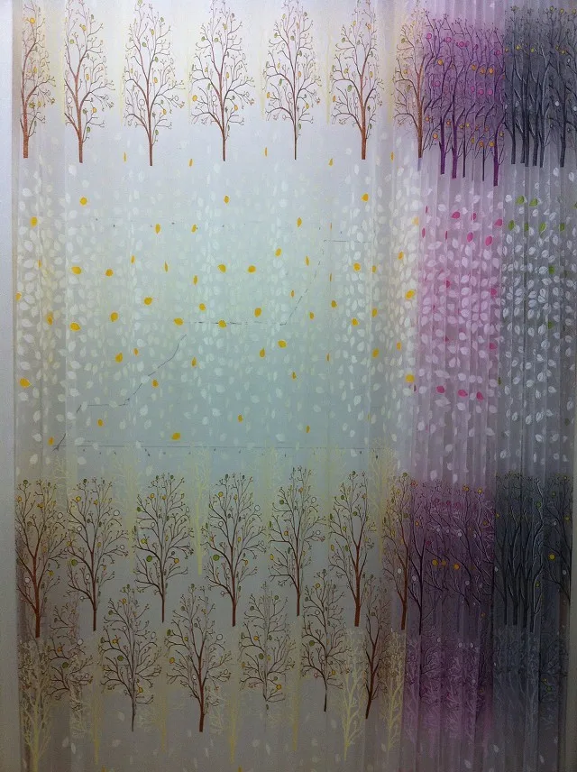 CS 72 горячая Распродажа шикарная комната цветочный узор Вуаль Окно отвесная вуаль