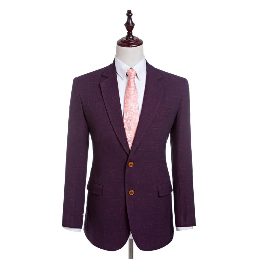 Смокинг для жениха Auriparus цвет бордовый облегающий индивидуальный