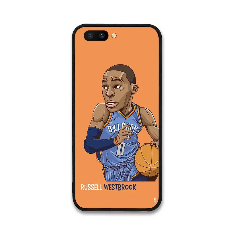 NBA мультфильм спортсмены спортивная звезда пластиковый жесткий чехол для OPPO R9 R11