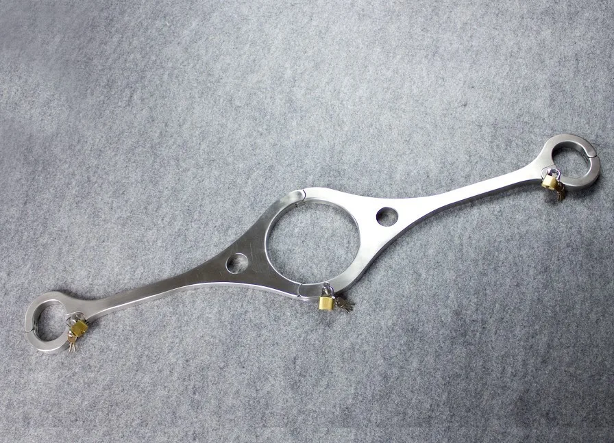 Новый БДСМ мужской охватывающая деталь из нержавеющей стали прямой Cangue горловое