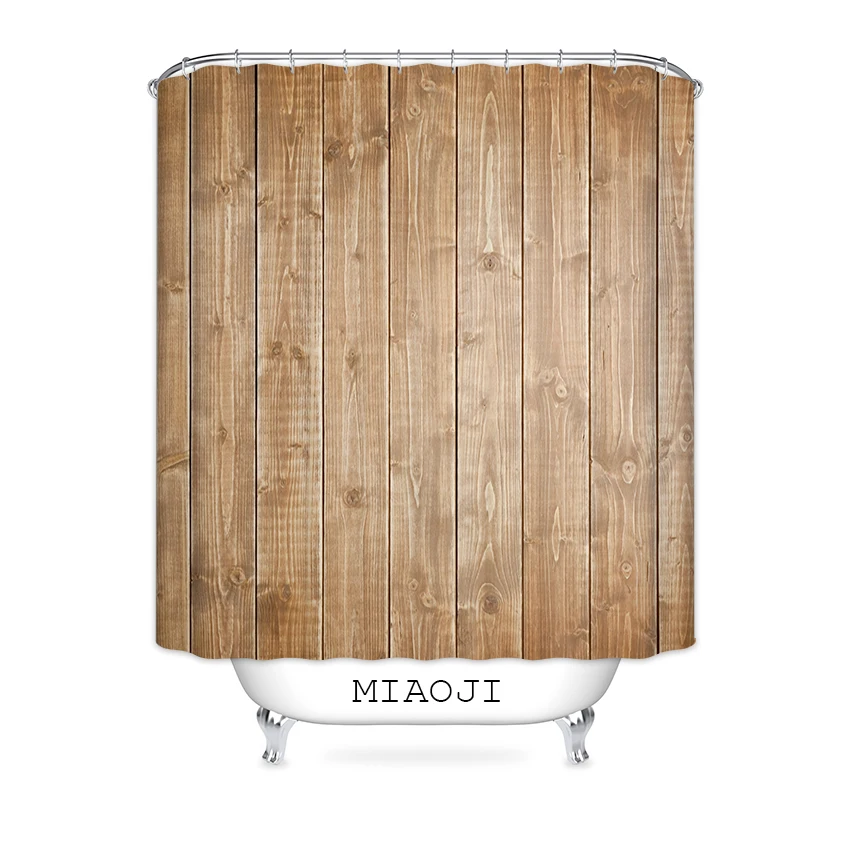 [MIAOJI] занавески для душа из Искусственного Дерева водонепроницаемая ткань