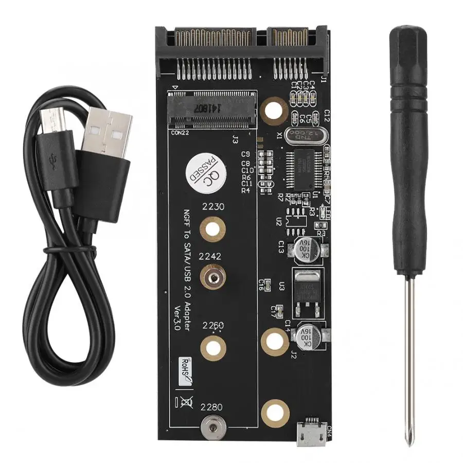 NGFF (M.2) ключ B для SATA с интерфейсом USB SSD твердотельный накопитель адаптера SATA| |