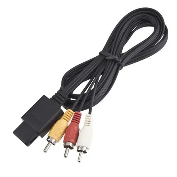 180 см AV TV RCA видео шнур кабель для игрового кубика/для SNES gameccube/для Nintendo N64 64 оптовая