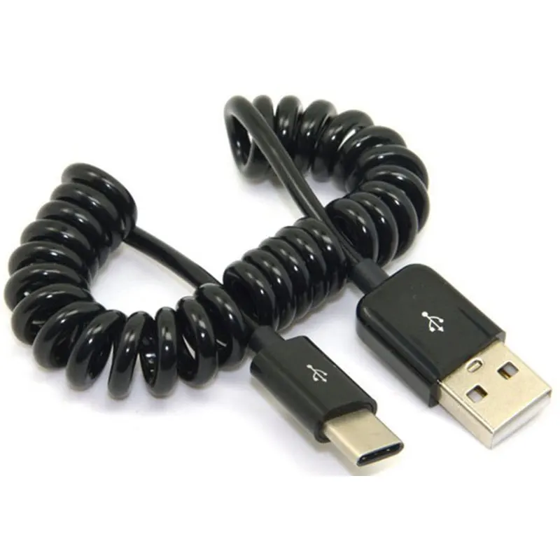 Спиральный витой адаптер USB 3 1 стандарта штекер 2 0 м кабель адаптера