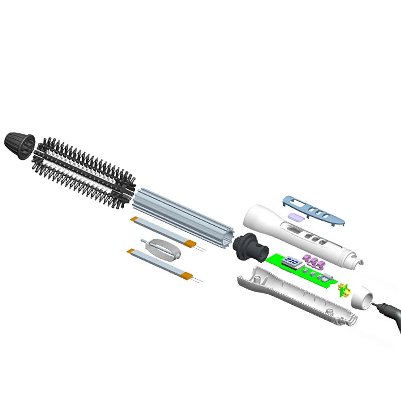 NewView керамика анион волос щетка для завивки кисточки ЖК дисплей керлинг/Straighting