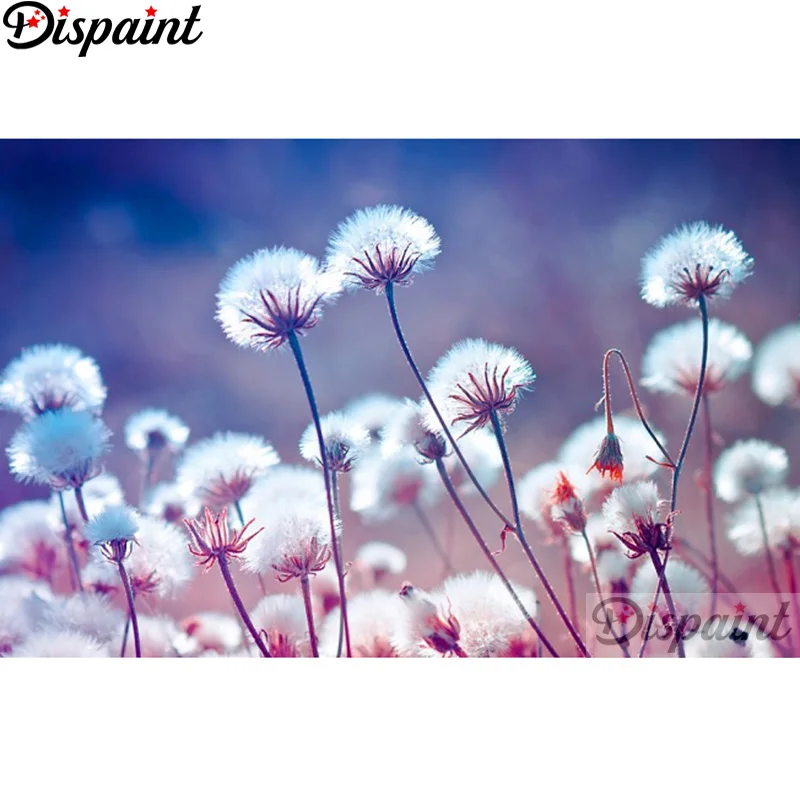 

Dispaint Full Square/Round Drill 5D DIY Diamond Painting "Dandelion landscape" 3D Embroidery Cross Stitch Home Decor Gift A12700