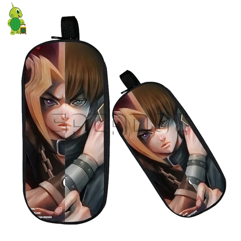 Аниме Yu Gi Oh! Юги Kaiba Разделение косметический Чехол Двойной Слои Карандаш для