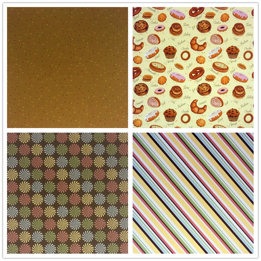 Бумажный пакет с рисунком в виде буфета для скрапбукинга 12 цветов 6*6 дюймов