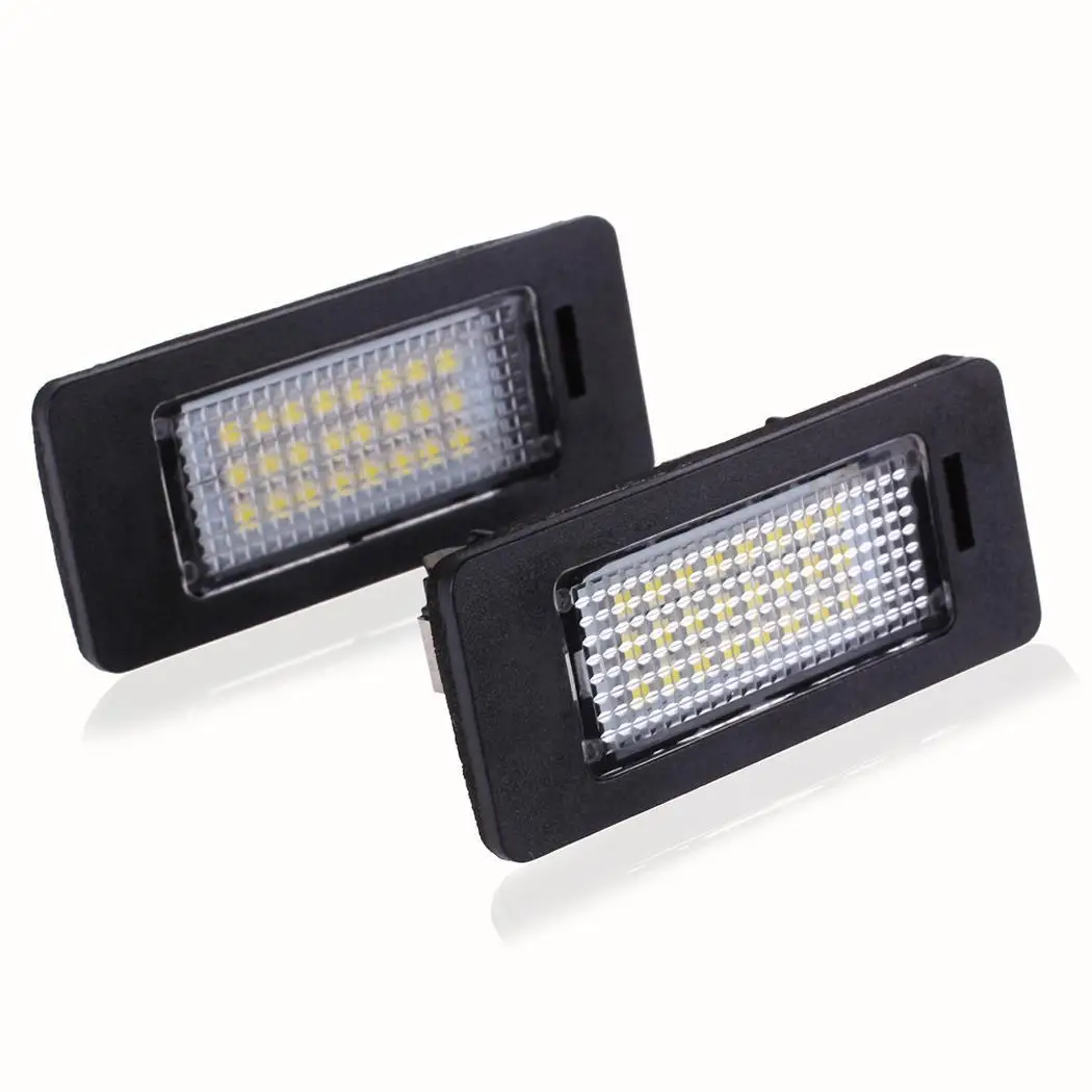 2pcs White Light High Temperature Resistant 12V plate LED Car License Plate 3W Lamp Black | Автомобили и мотоциклы