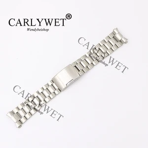Ремешок для часов CARLYWET, из нержавеющей стали 316L, 16, 18, 20, 22, 24 мм
