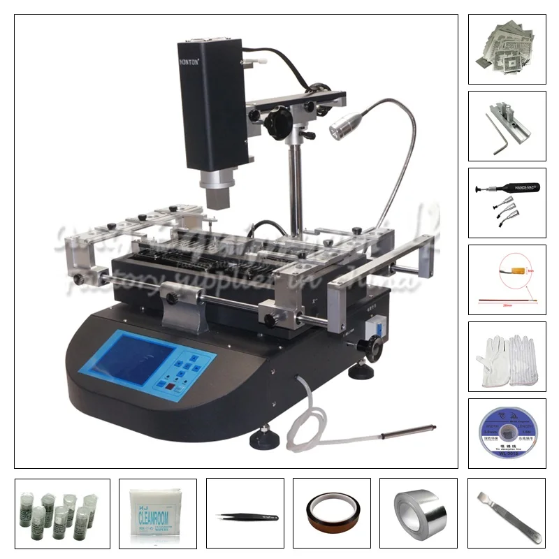 2019 NEWEST HT-R490 BGA rework station with 810 pcs directly heating D-H stencil kit pack | Инструменты