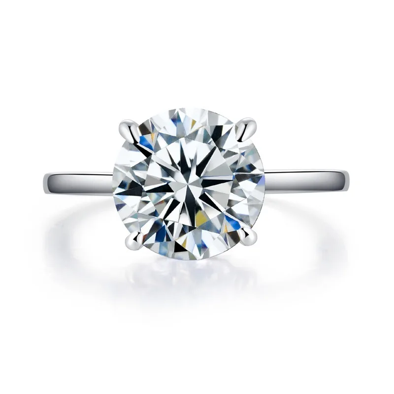 

Женское Обручальное Кольцо QYI, серебро 925 пробы, обручальное кольцо высшего качества с цирконием, цвет белый, золотой, 3,5 карат, с круглой огра...