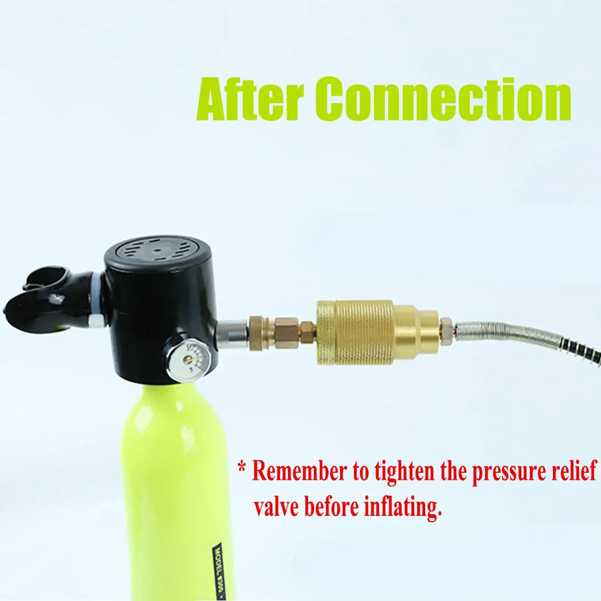 4Pcs 0.5L Mini Scuba Oxygen Cylinder Air Tanks Diving Equipment For Snorkeling Underwater Breathing with Pump Respirator Bag