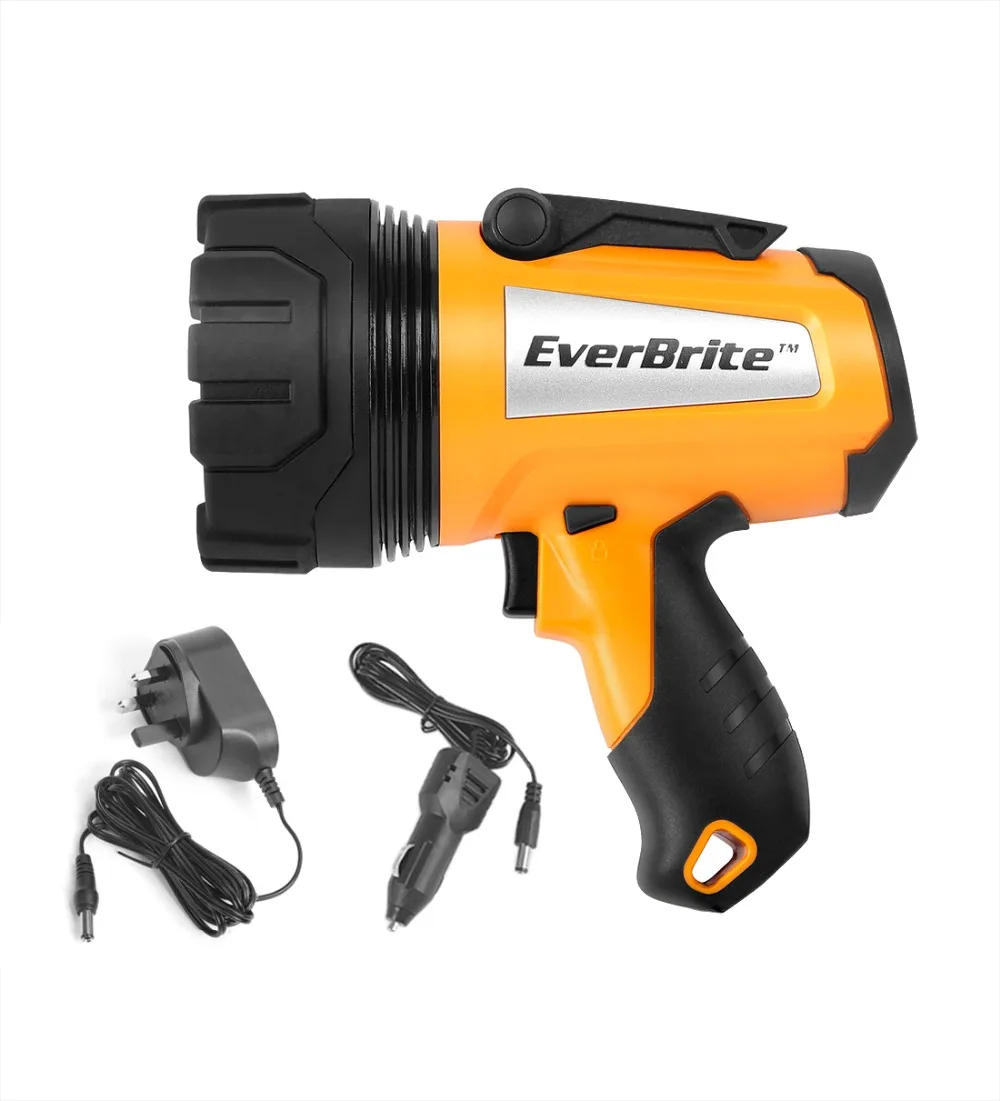 EVERBRITE светодиодный фонарик мощный прожектор 1000 люмен BS PLUG сверхмощный перезаряжаемый фонарик портативные прожекторы