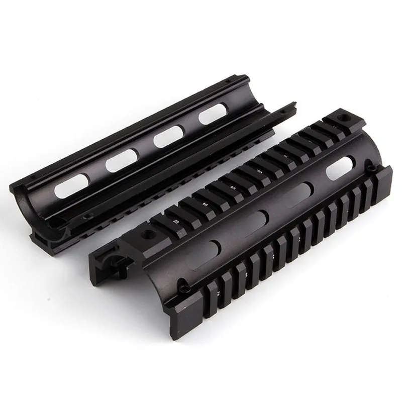 New 6,7 дюймов AR15/M16 винтовка Quad Rail Handguard Пикатинни Монтажная винтовка аксессуары для охоты стрельба - Цвет: New