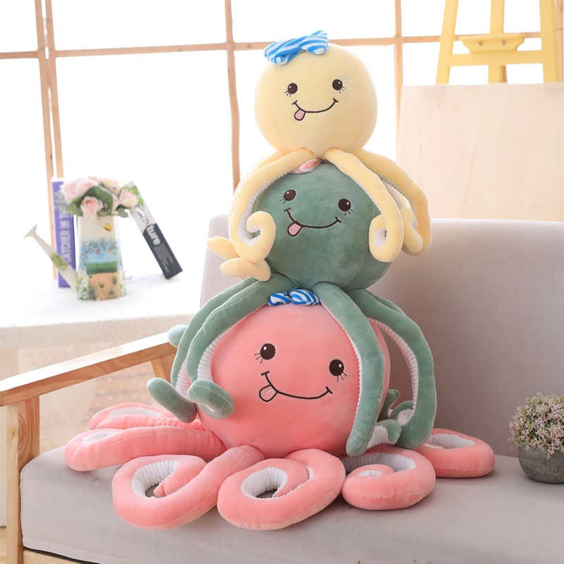 Кукла осьминог плюшевая игрушка кукла с подушкой для сна Детская комфортная